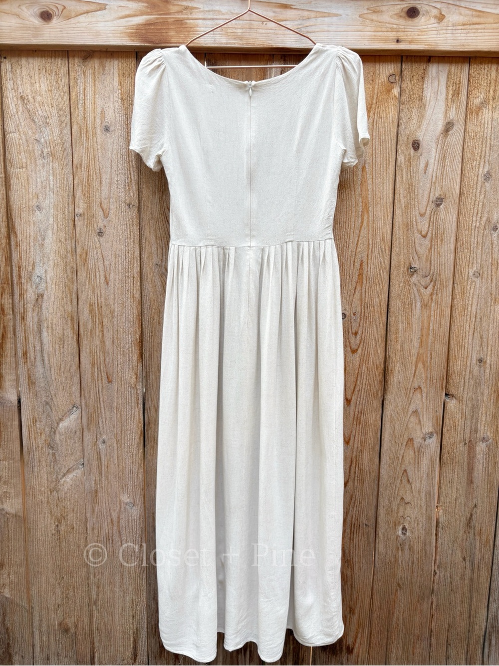 Christy Dawn The Scarlet Dress Eggshell Size Small Scoop Neck Maxi Off White - Picture 5 of 17